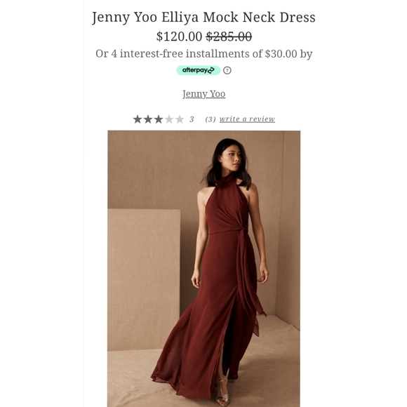 Jenny Yoo Elliya Mock Neck Dress - Picture 10 of 16